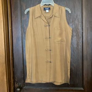 NWOT Best American 100% silk top, size M